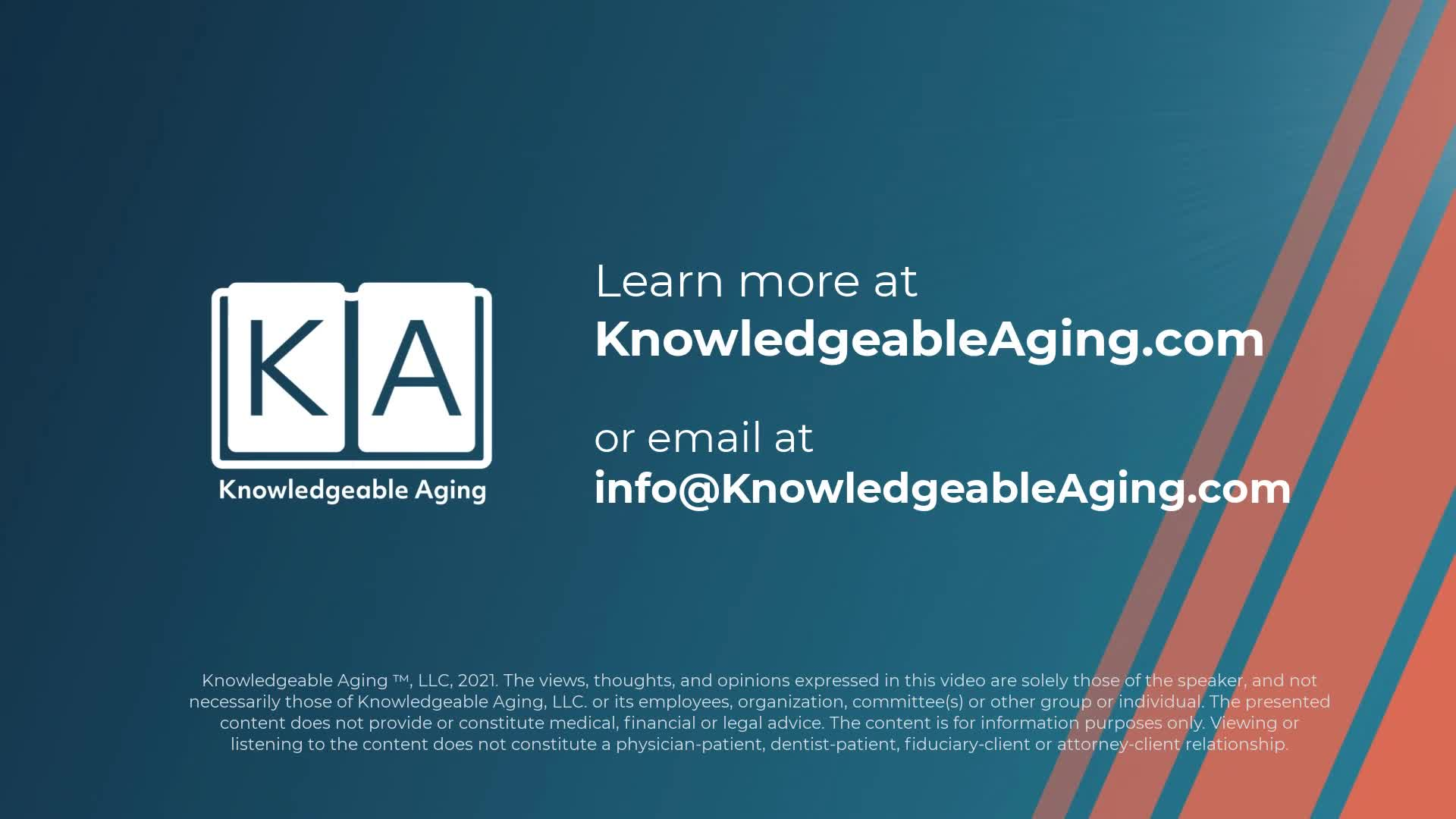 Thumbnail image for Knowledgeable Aging